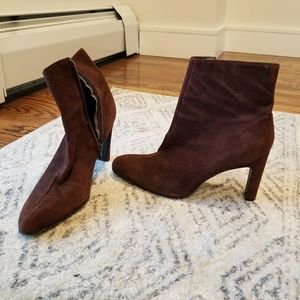 Suede Heel Boots